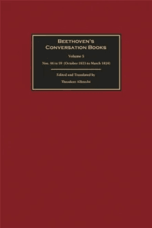 Beethoven's Conversation Books Volume 5 av Theodore (Person) Albrecht