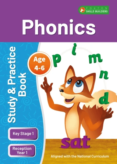 KS1 Phonics Study &amp; Practice Book for Ages 4-6 (Reception -Year 1) Perfect for learning at home or u av Foxton Books