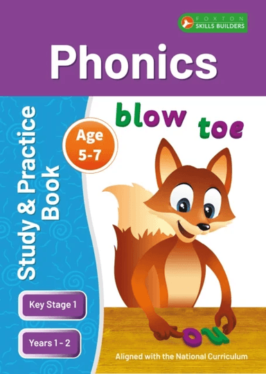 KS1 Phonics Study &amp; Practice Book for Ages 5-7 (Years 1-2) Perfect for learning at home or use in th av Foxton Books
