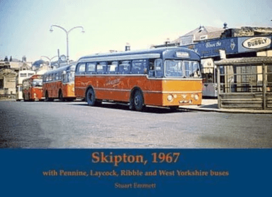 Skipton 1967, with Pennine, Laycock, Ribble and West Yorkshire buses av Stuart Emmett
