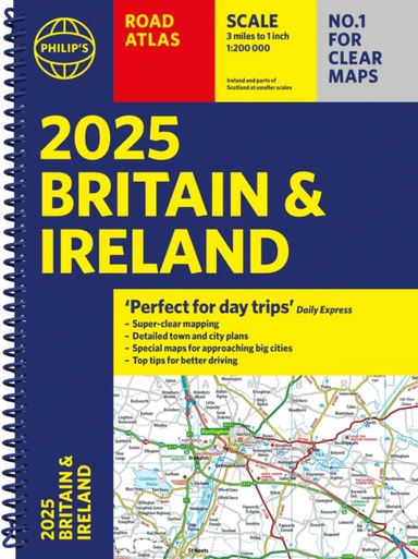 2025 Philip's Road Atlas Britain and Ireland av Philip's Maps