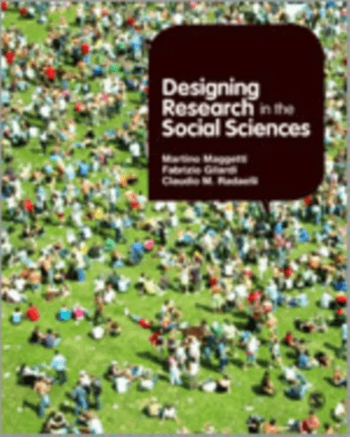 Designing Research in the Social Sciences av Martino Maggetti, Claudio M Radaelli, Fabrizio Gilardi