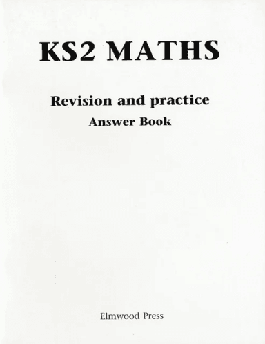 KS2 Maths Revision and Practice Answer Book av David Rayner