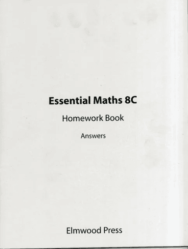 Essential Maths 8C Homework Answers av Michael White