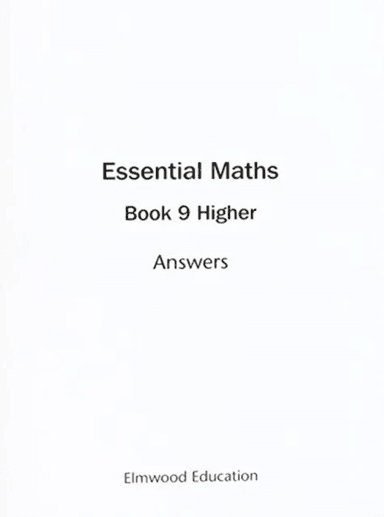 Essential Maths 9 Higher Answers av David Rayner