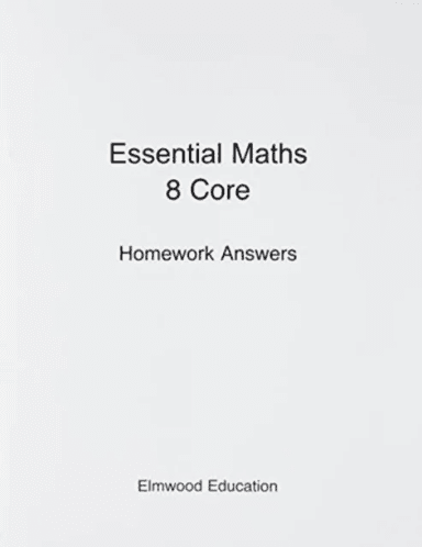 Essential Maths 8 Core Homework Answers av Michael White