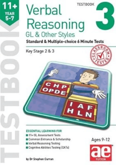 11+ Verbal Reasoning Year 5-7 GL &amp; Other Styles Testbook 3 av Stephen C. Curran, Nicholas Geoffrey Stevens