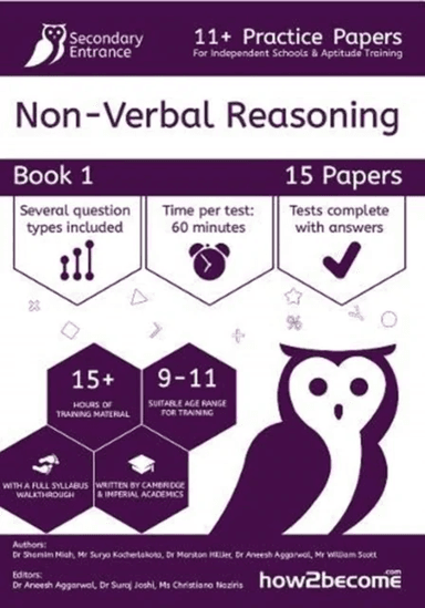 11+ Practice Papers For Independent Schools &amp; Aptitude Training Non-Verbal Reasoning Book 1 av Suraj Joshi