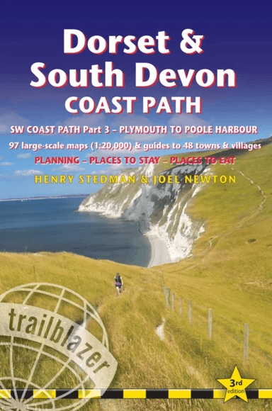 Dorset and South Devon Coast Path - guide and maps to 48 towns and villages with large-scale walking av Henry Stedman, Joel Newton