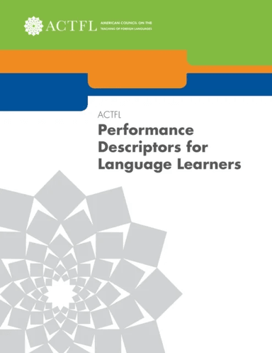 ACTFL Performance Descriptors for Language Learners av Paul Sandrock, Elvira B. Swender