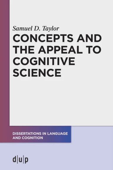 Concepts and the Appeal to Cognitive Science av Samuel D. Taylor