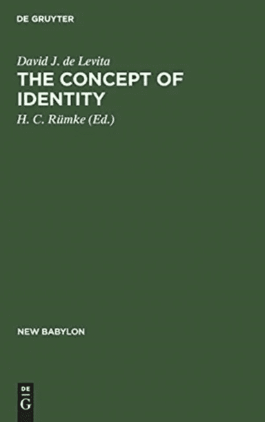 The concept of identity av David J. de Levita
