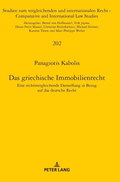 Das griechische Immobilienrecht av Panagiotis Kabolis