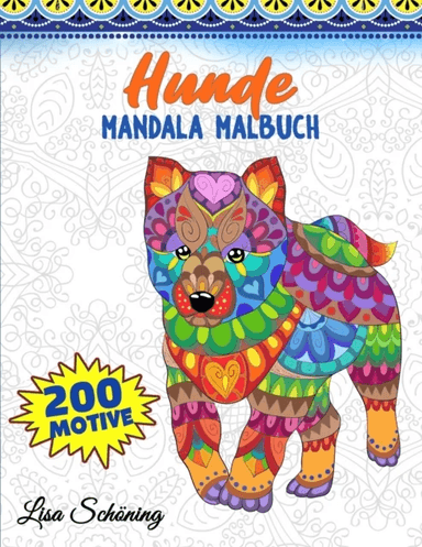 Hunde Mandala Malbuch av Lisa Schoning