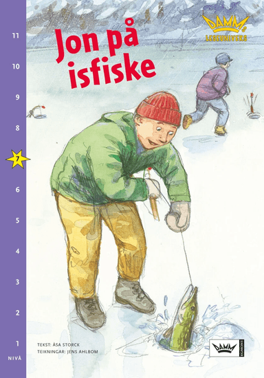 Jon på isfiske av Åsa Storck
