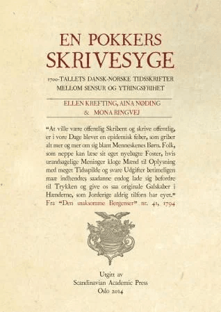 En pokkers skrivesyge av Ellen Krefting, Aina Nøding, Mona Ringvej