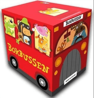 Bokbussen raud av Kristin Hide, Sirilin Aaserud Hystad, Rasmus Kleppe, Thor W. Kristensen, Karianne Loberg, Turid Lund, Hilde Aas Rønningen, Kristi Lu