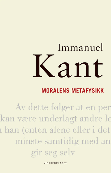 Moralens metafysikk av Immanuel Kant