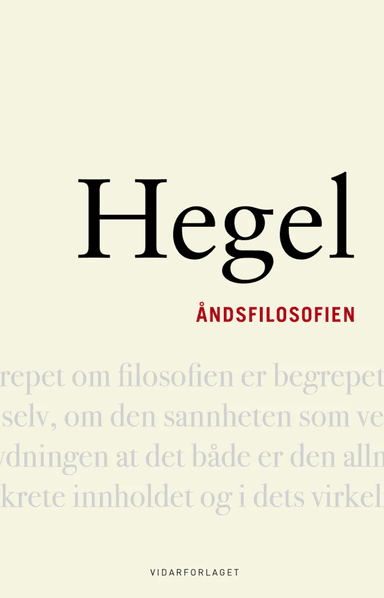 Åndsfilosofien av Georg Wilhelm Friedrich Hegel