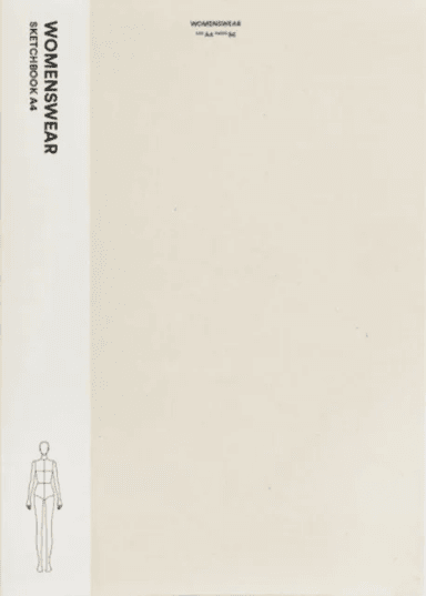 Fashionary Womenswear Sketchbook A4 av Fashionary