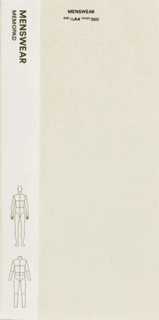 Fashionary Menswear Memopad av Fashionary