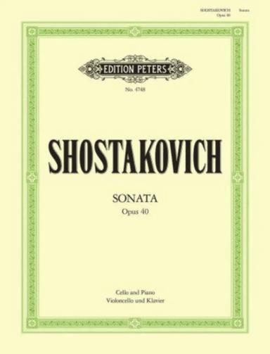 SONATA IN D MINOR OP 40 av DIMITR SHOSTAKOVICH
