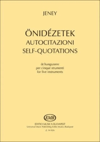 Jeney  Selfquotations av Zoltan Jeney