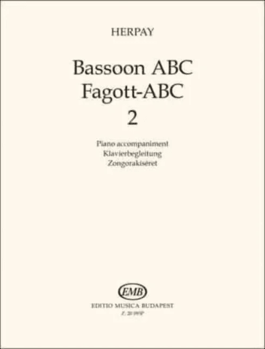 Bassoon ABC 2 Piano accompaniment av Agnes Herpay