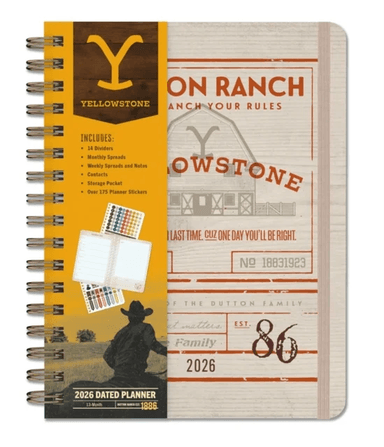 2026 Yellowstone: The Dutton Ranch 13-Month Weekly Planner av Insight Editions