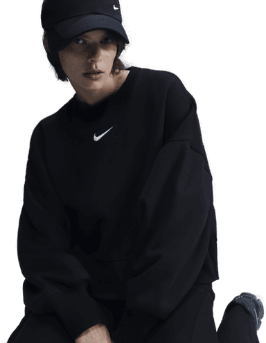 Nike Phoenix Fleece sweatshirt dame - Svart
