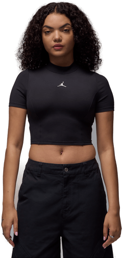 Jordan kortermet magetopp dame - Svart