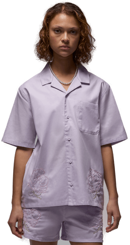 Jordan kortermet vevd overdel dame - Lilla