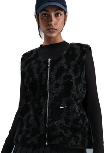 Nike teddy fleecevest dame - Svart
