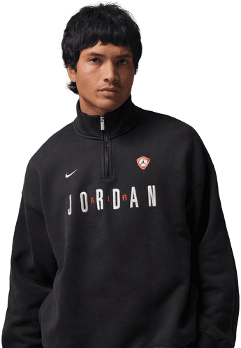 Jordan Flight fleecegenser med kvart glidelås