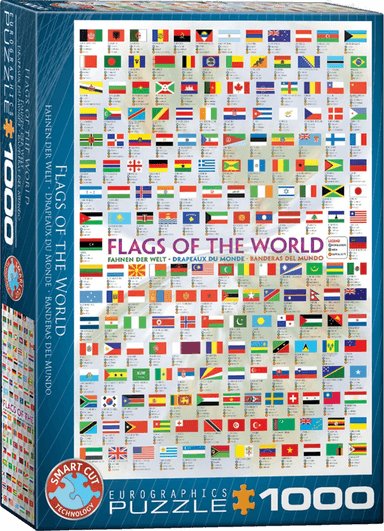 Puslespill 1000 Flags Of The World Eurographics