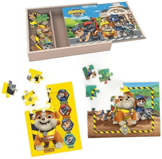Paw Patrol Rubble & Crew Puzzles 3 Pack