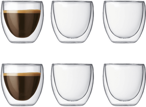 Bodum Pavina Espresso Glass 6 stk 8 cl
