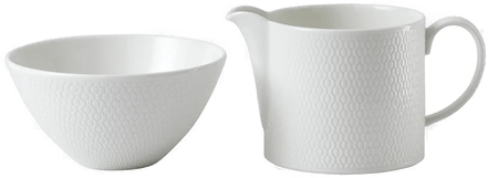 Wedgwood Gio Sukkerskål og Fløtemugge