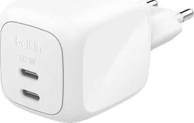 Belkin Dual USB-C PD 67W vegglader
