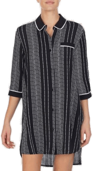 DKNY Color Theory Sleepshirt Svart stripet