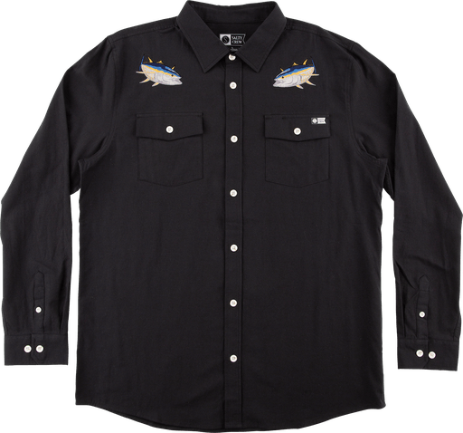 Salty Crew Cortes Long Sleeve Woven Black