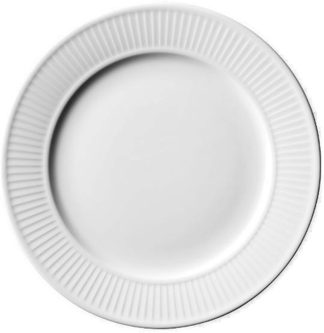 Pillivuyt Plissé Tallerken 22 cm