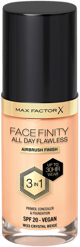 Max Factor All Day Flawless 3in1 Foundation 33 Crystal Beige