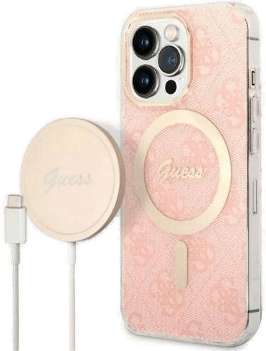 Guess Magsafe-deksel til iPhone 13 Pro - Rosa