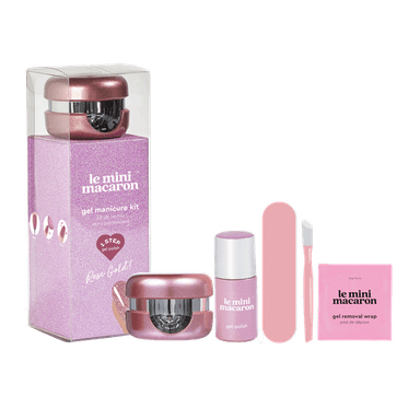 Le Mini Macaron Gel Manicure Kit Rose Gold
