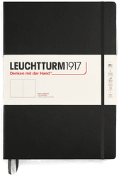 Adlibris Notatbok A4+ Classic Ulinjet Svart