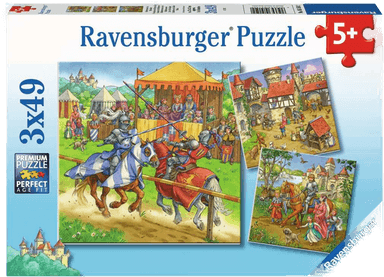Puslespill 3X49 Riddere Ravensburger