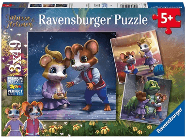 Puslespill 3x49 Musse Ravensburger