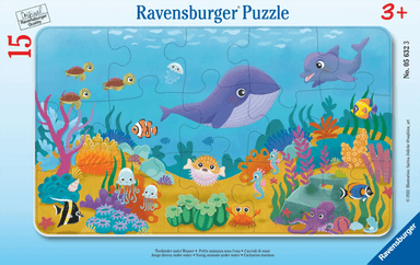 Puslespill 15 Unge Dyr Under Vann Ravensburger