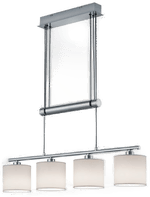 Trio Lighting Garda pendel, hvit